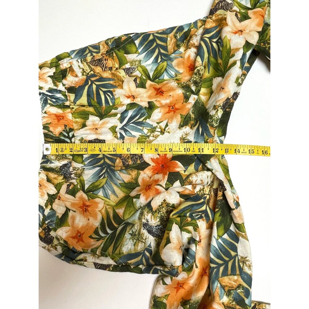 Panama Jack Wide-Leg Trousers, NWT, Size XS, Linen Blend, Tropical Resort Cruise - Picture 9 of 10
